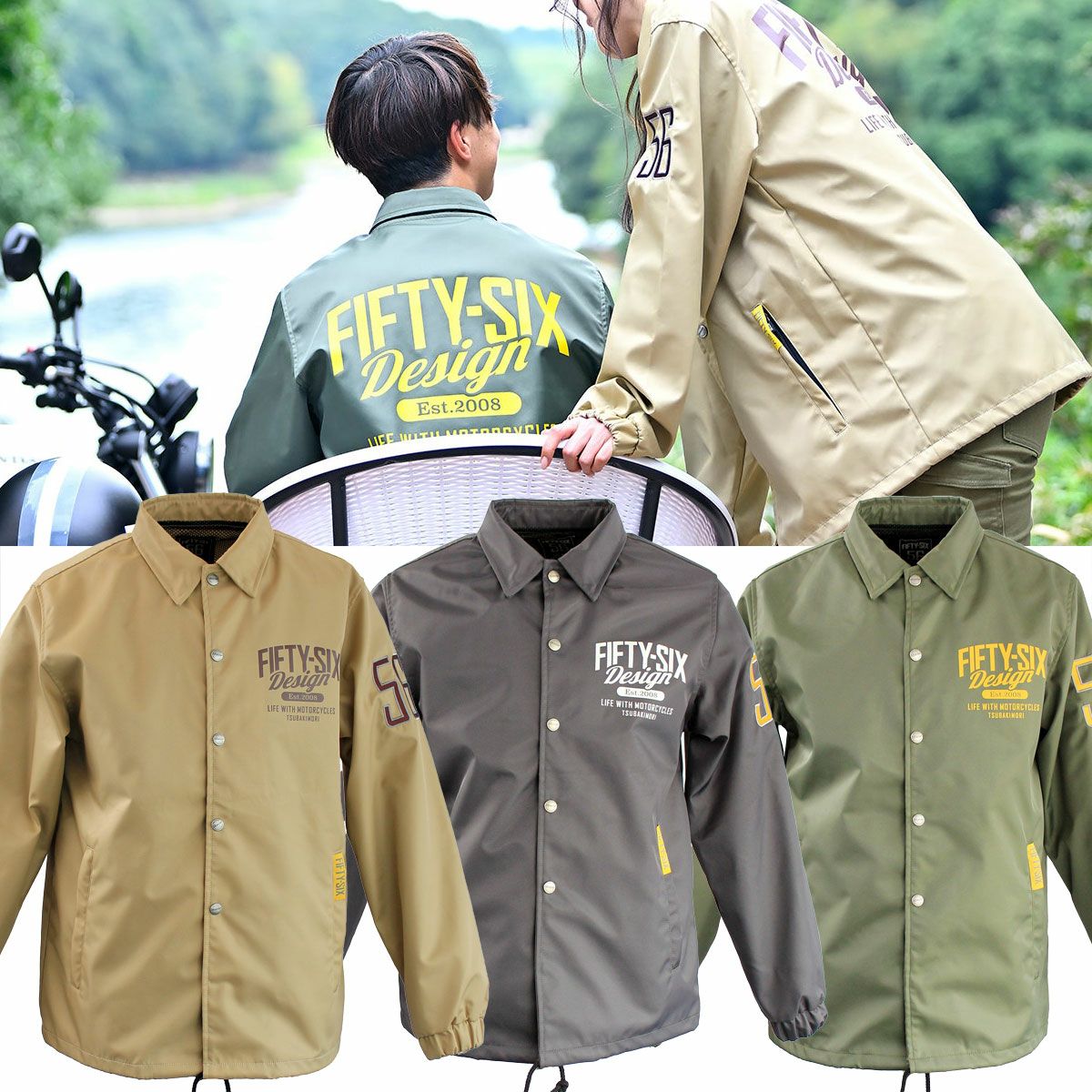 56design｜ライディング コーチジャケット 2 アウター 24｜ファブリック
