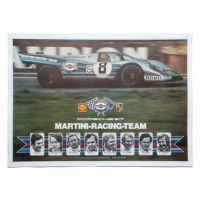 ONLY ONE LEGEND COLLECTION｜ポルシェ 917 マルティニ レーシング ヴィンテージ チーム ポスター｜