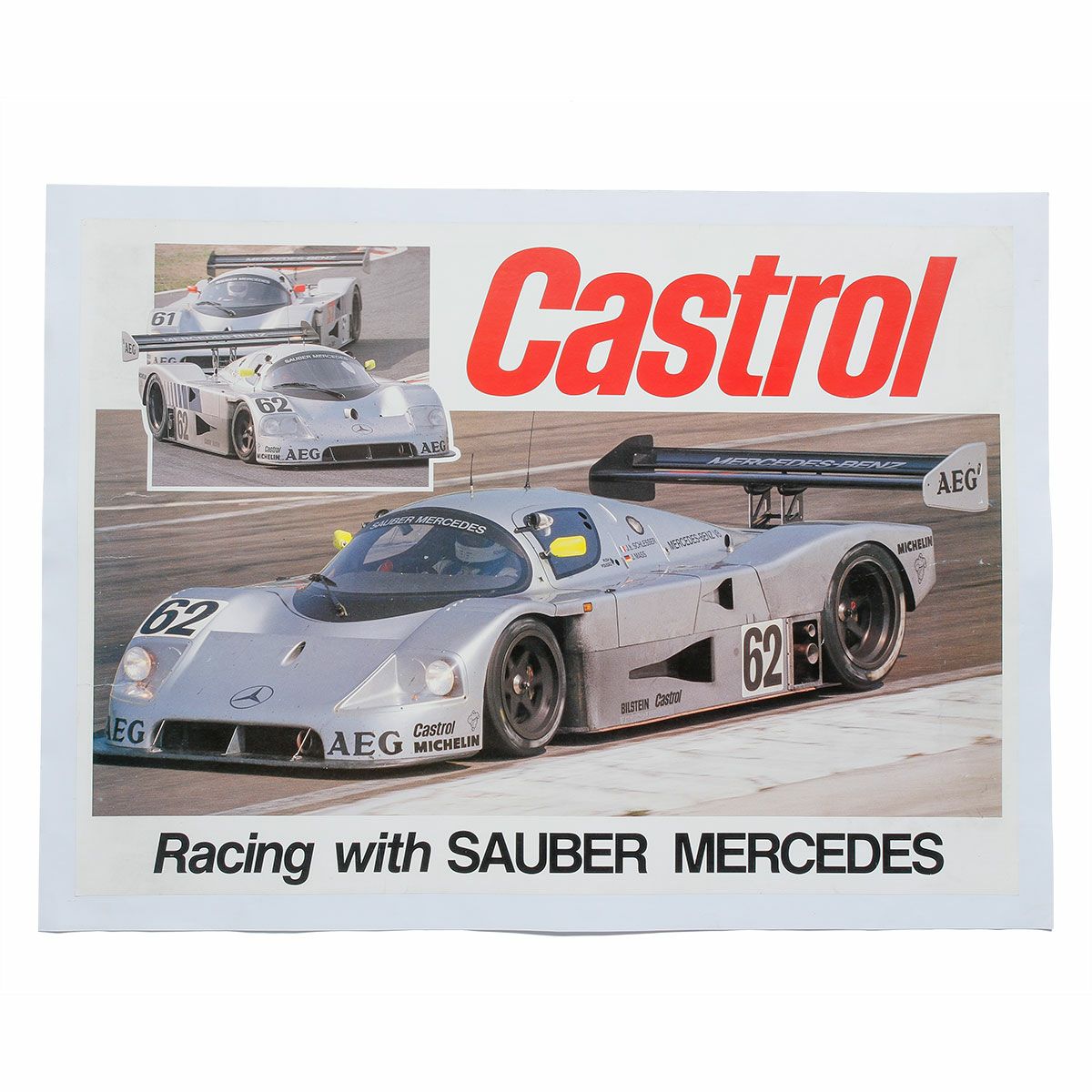 ONLY ONE LEGEND COLLECTION｜1989 ザウバー メルセデス C9 カストロール ポスター｜