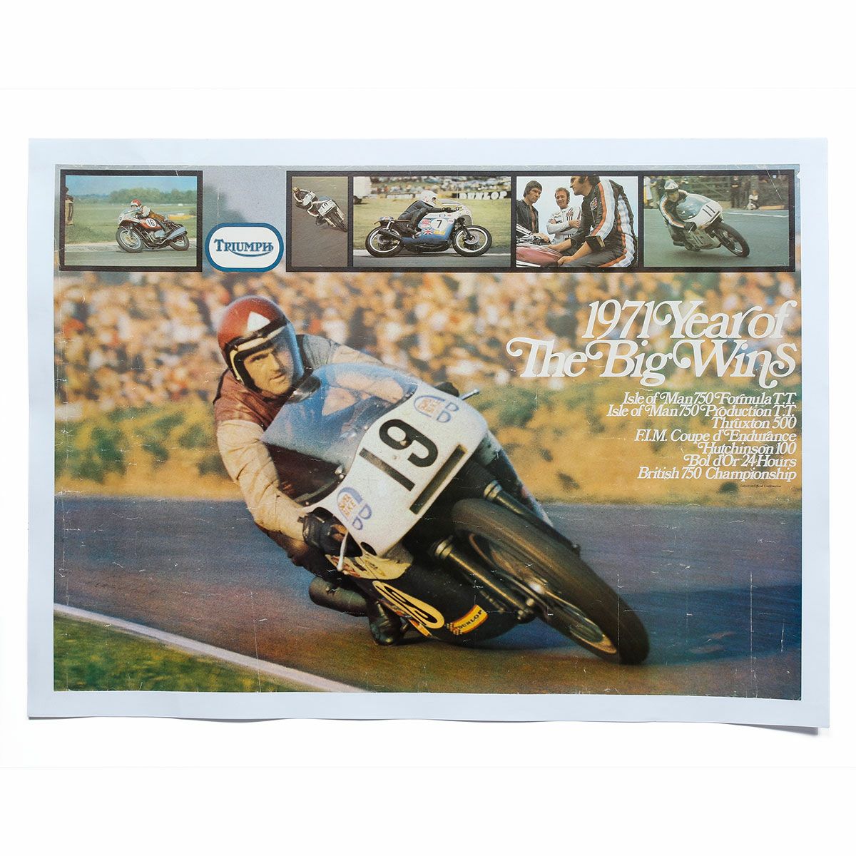 ONLY ONE LEGEND COLLECTION｜トライアンフ 1971 Year of The Big Wins ヴィンテージ ポスター｜