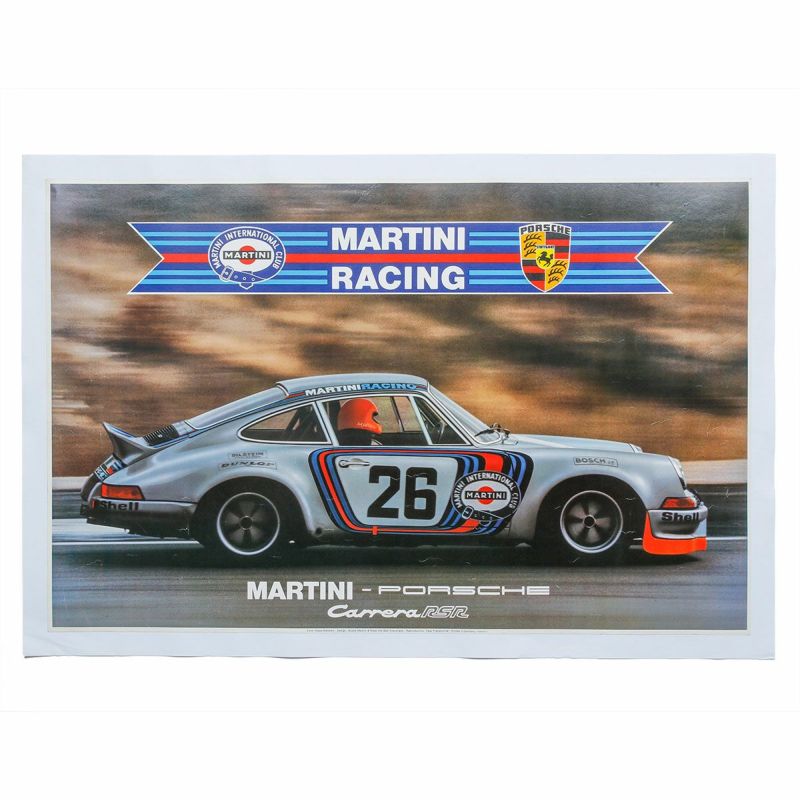 ポルシェ 911 RSR マルティニ レーシング ヴィンテージ ポスター