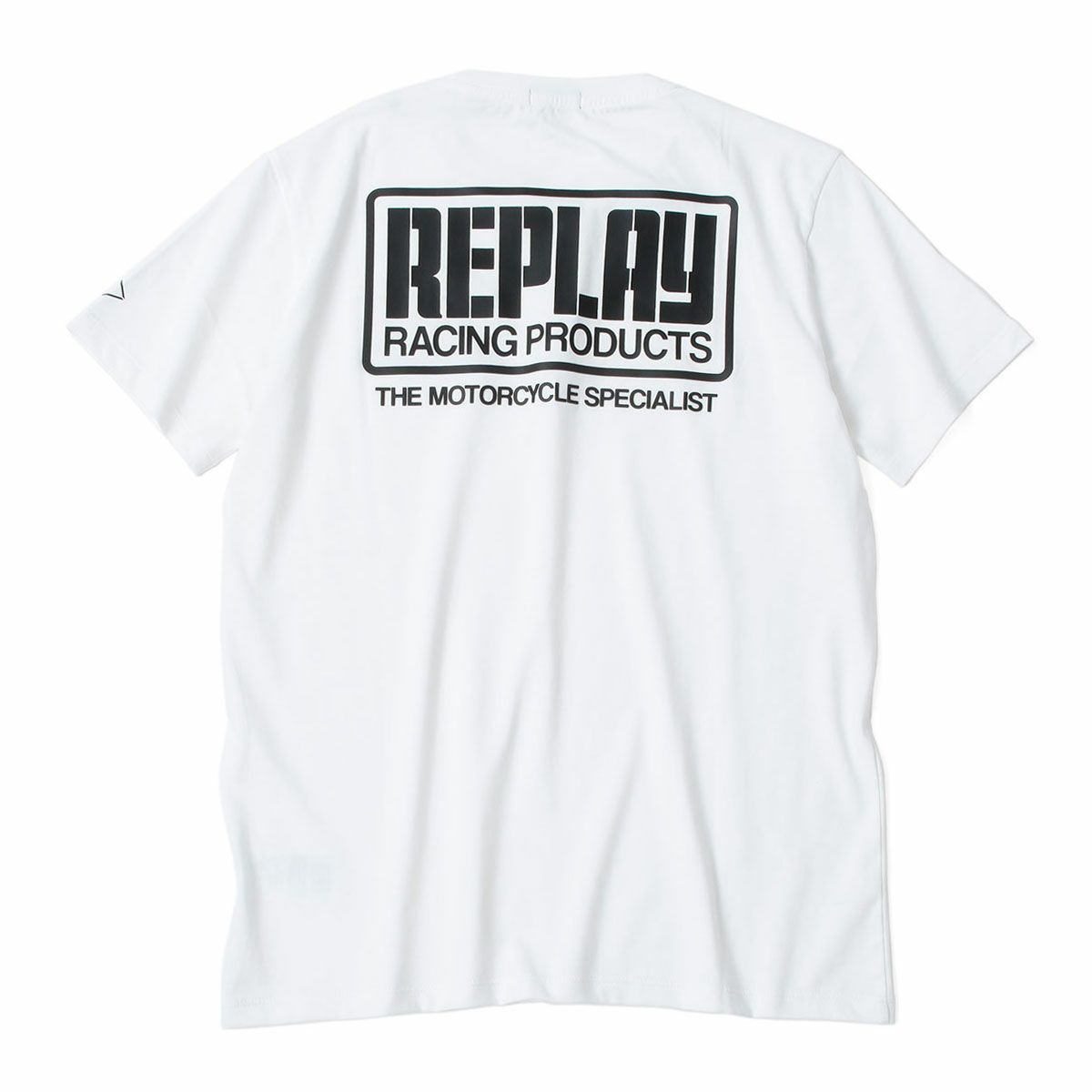 Replay｜レーシング プリント Tシャツ｜ホワイト