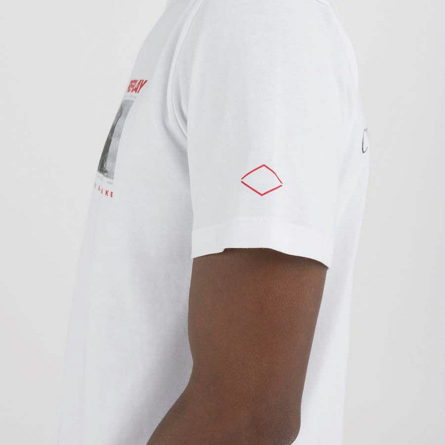 Replay｜モーターサイクル ドッグ プリント Ｔシャツ｜ホワイト｜モデル着用