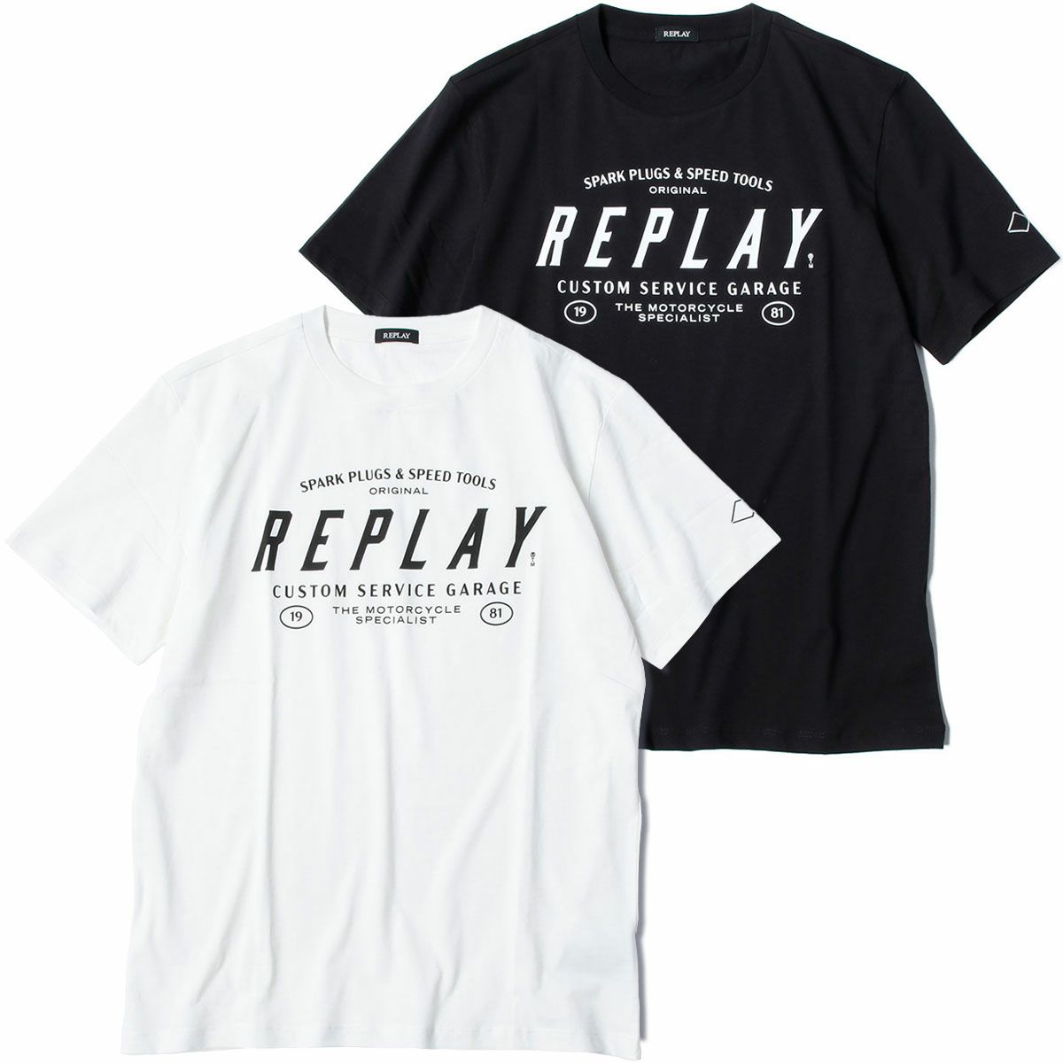 Replay｜カスタムガレージ プリント Ｔシャツ｜