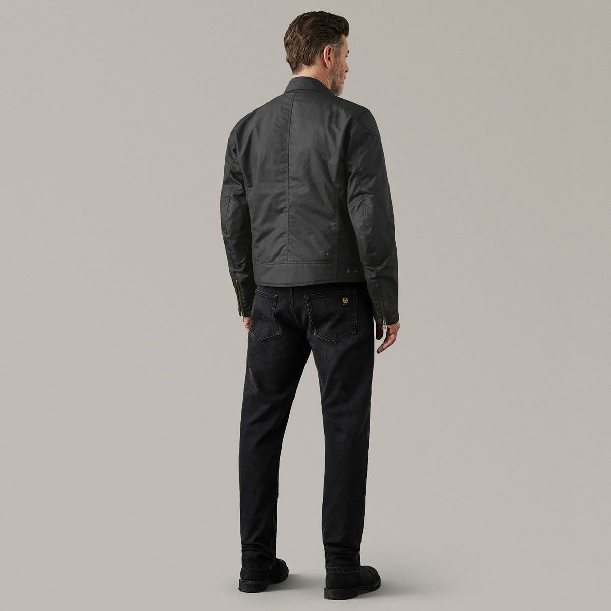 BELSTAFF｜アリエル モーターサイクル ジャケット｜ファブリック｜ブラック｜モデル着用