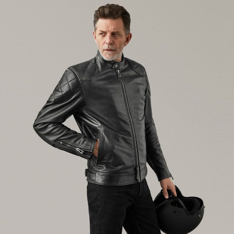 BELSTAFF｜センテナリー アウトロー プロ｜レザー｜ブラック｜モデル着用