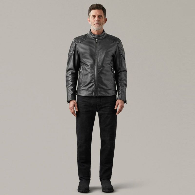 BELSTAFF｜センテナリー アウトロー プロ｜レザー｜ブラック｜モデル着用