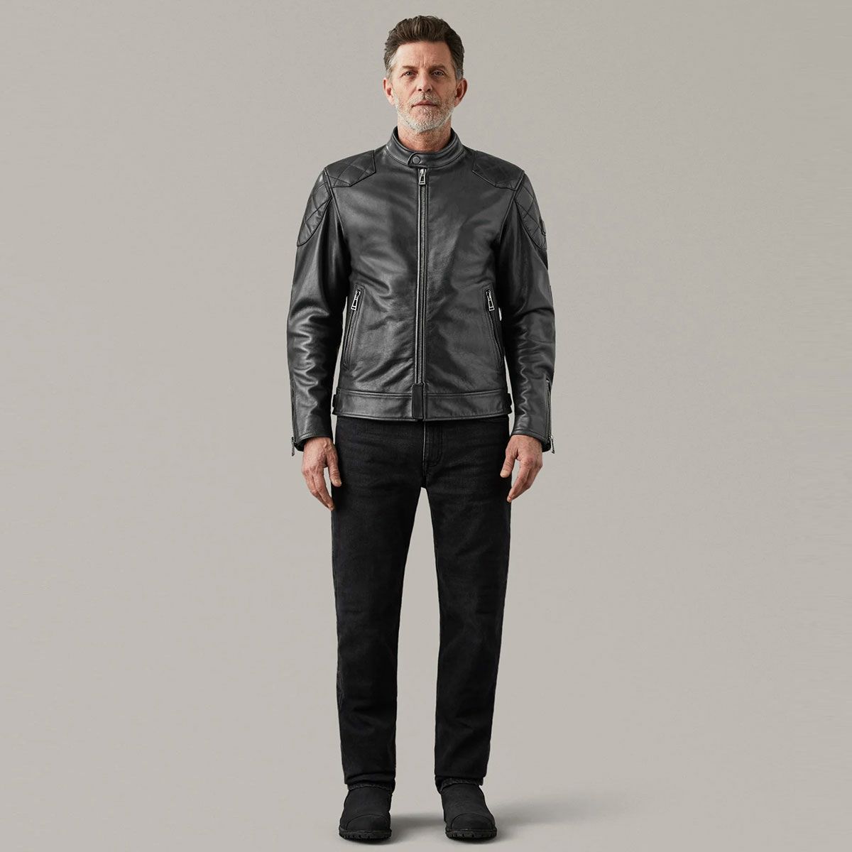 BELSTAFF｜センテナリー アウトロー プロ｜レザー｜ブラック｜モデル着用