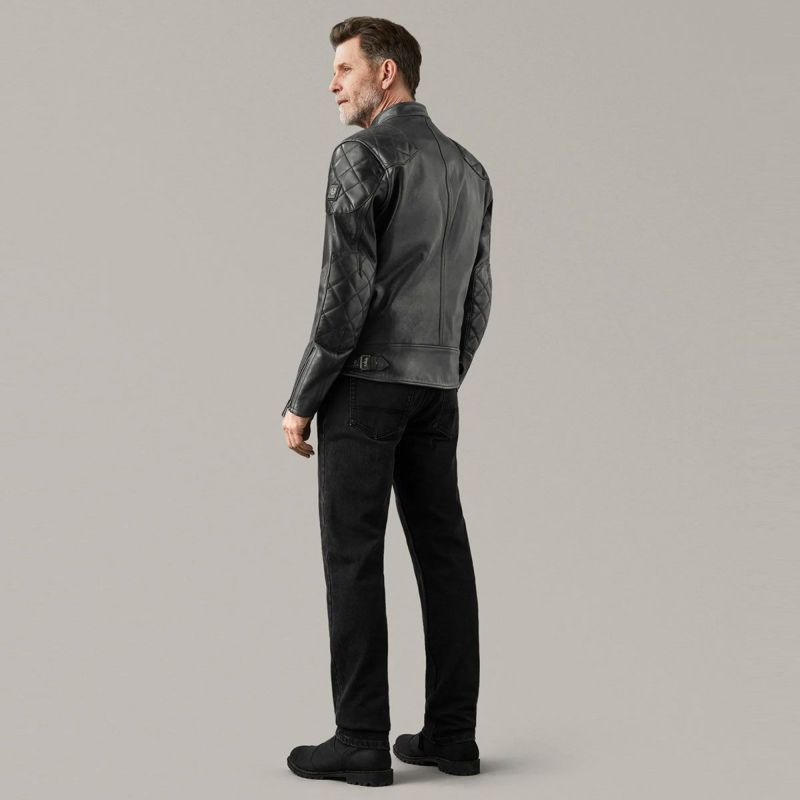 BELSTAFF｜センテナリー アウトロー プロ｜レザー｜ブラック｜モデル着用