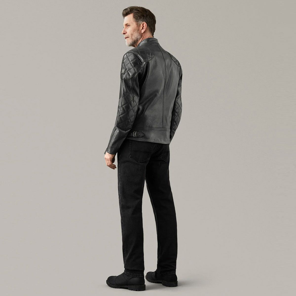 BELSTAFF｜センテナリー アウトロー プロ｜レザー｜ブラック｜モデル着用