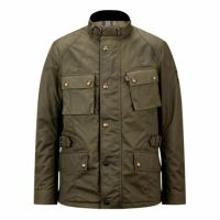 BELSTAFF｜クロスビー モーターサイクル ジャケット｜ファブリック｜フォレストグリーン