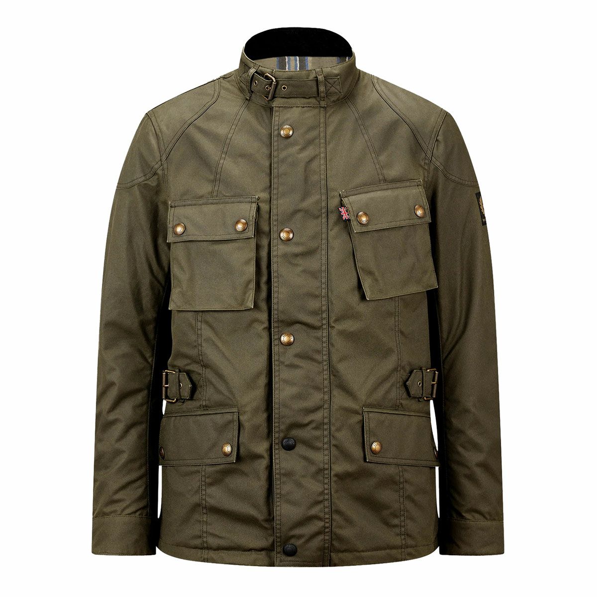 BELSTAFF｜クロスビー モーターサイクル ジャケット｜ファブリック｜フォレストグリーン