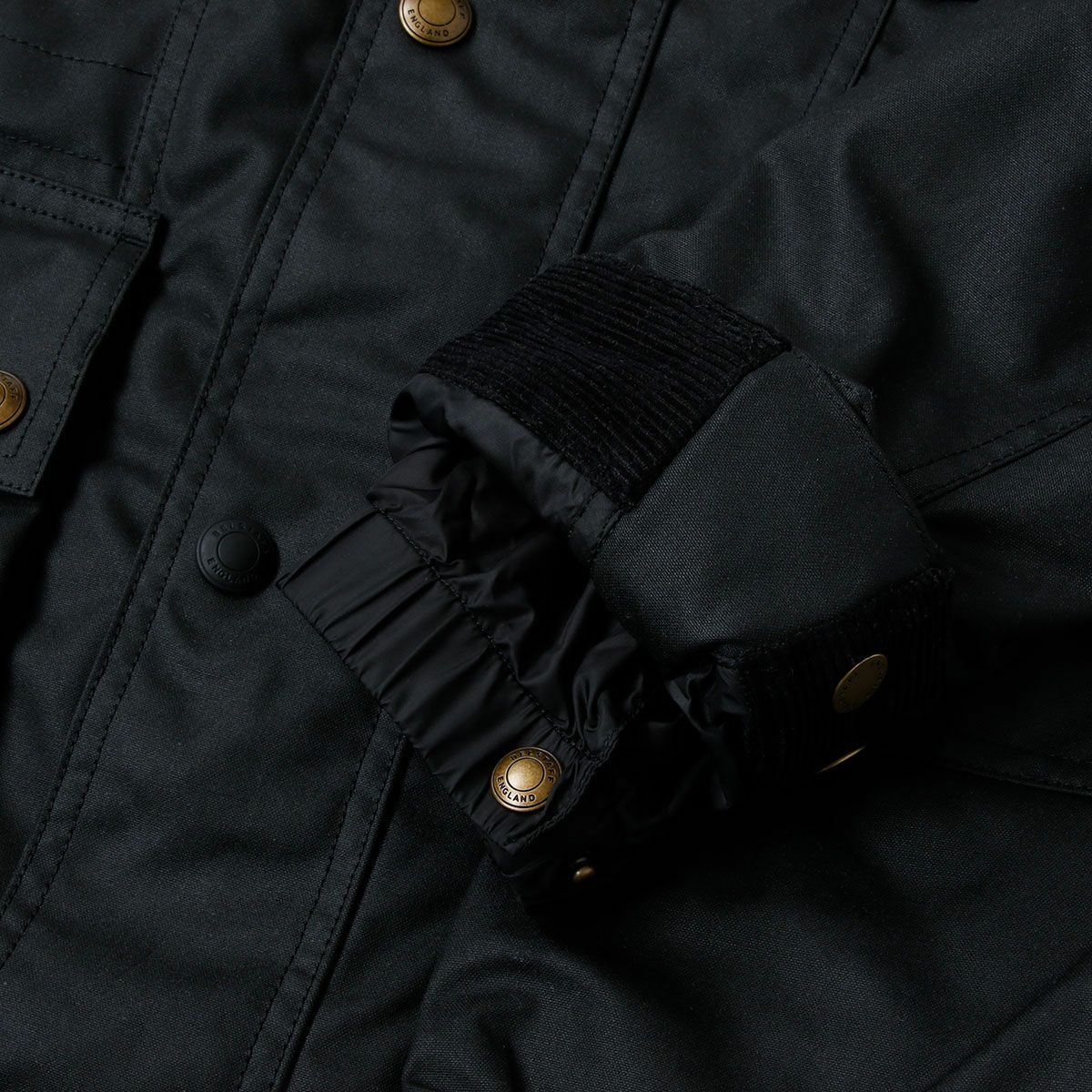 BELSTAFF｜ウェイマスター ワックスド コットン｜ファブリック｜ブラック