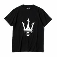 MASERATI｜マセラティ トライデント ビッグロゴ Tシャツ｜ブラック