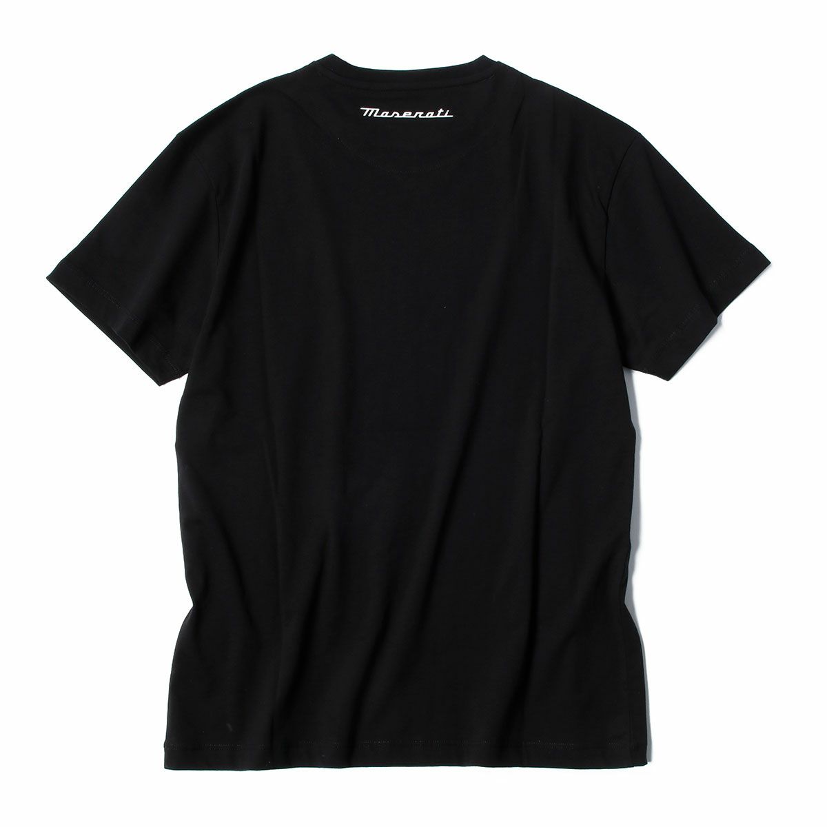 MASERATI｜マセラティ トライデント ビッグロゴ Tシャツ｜ブラック
