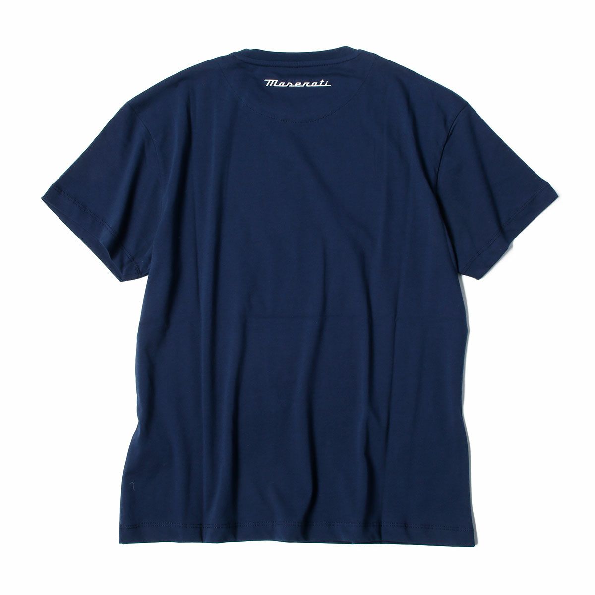 MASERATI｜マセラティ トライデント ビッグロゴ Tシャツ｜ネイビー