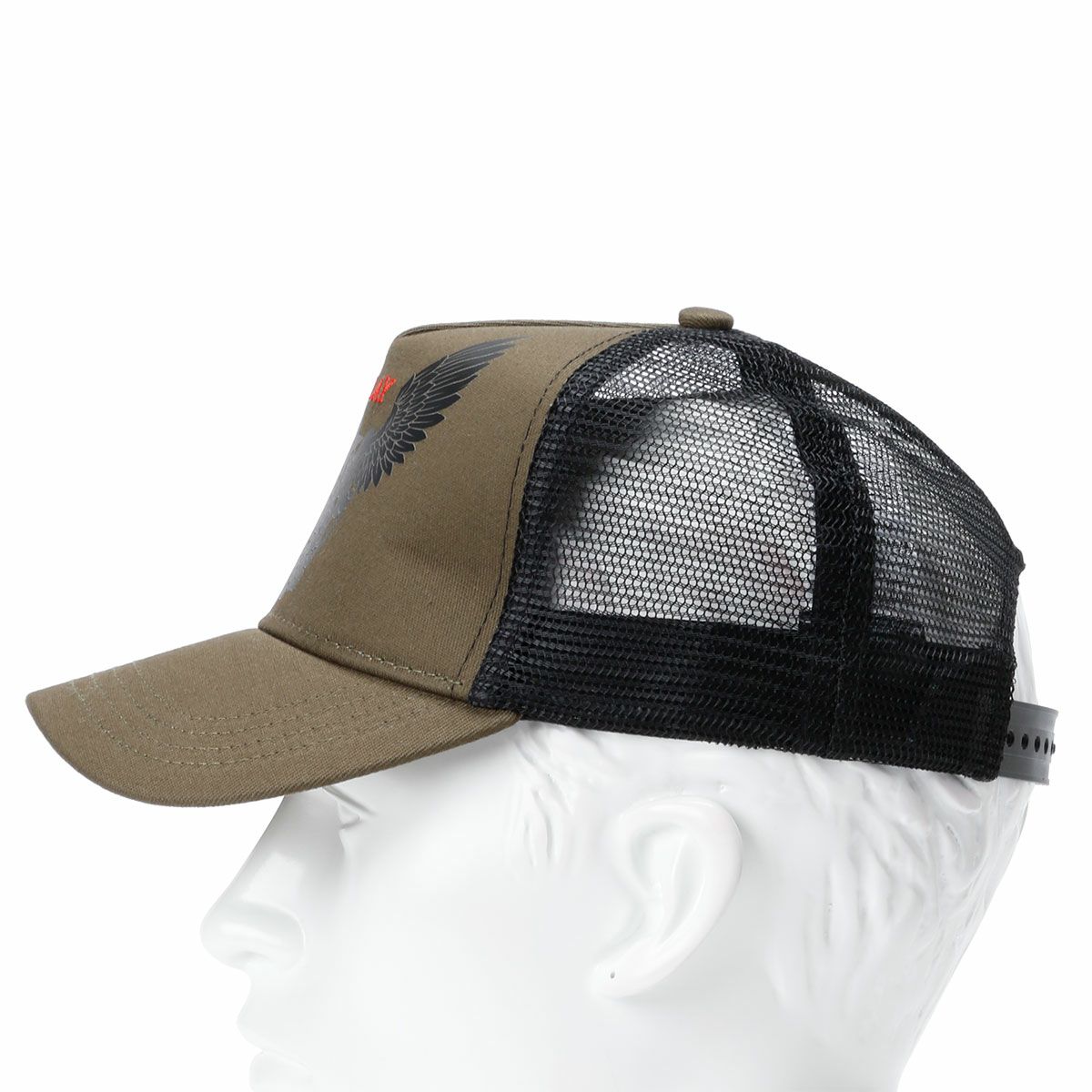 Replay｜フェニックス プリント キャップ｜帽子｜オリーブ｜着用