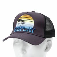 Replay｜サンセット エンブロイダリー キャップ｜帽子｜ダークグレー