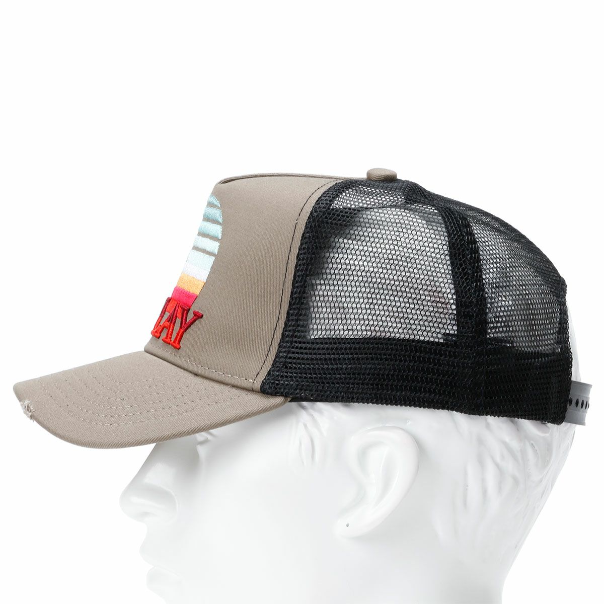 Replay｜サンセット エンブロイダリー キャップ｜帽子｜ペールグレーブラウン