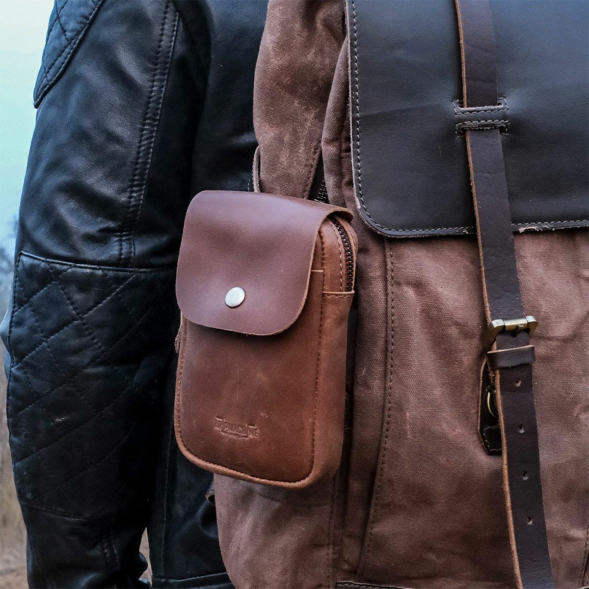 Trip Machine｜ユーティリティ ポーチ｜その他バッグ｜コニャック｜使用イメージ