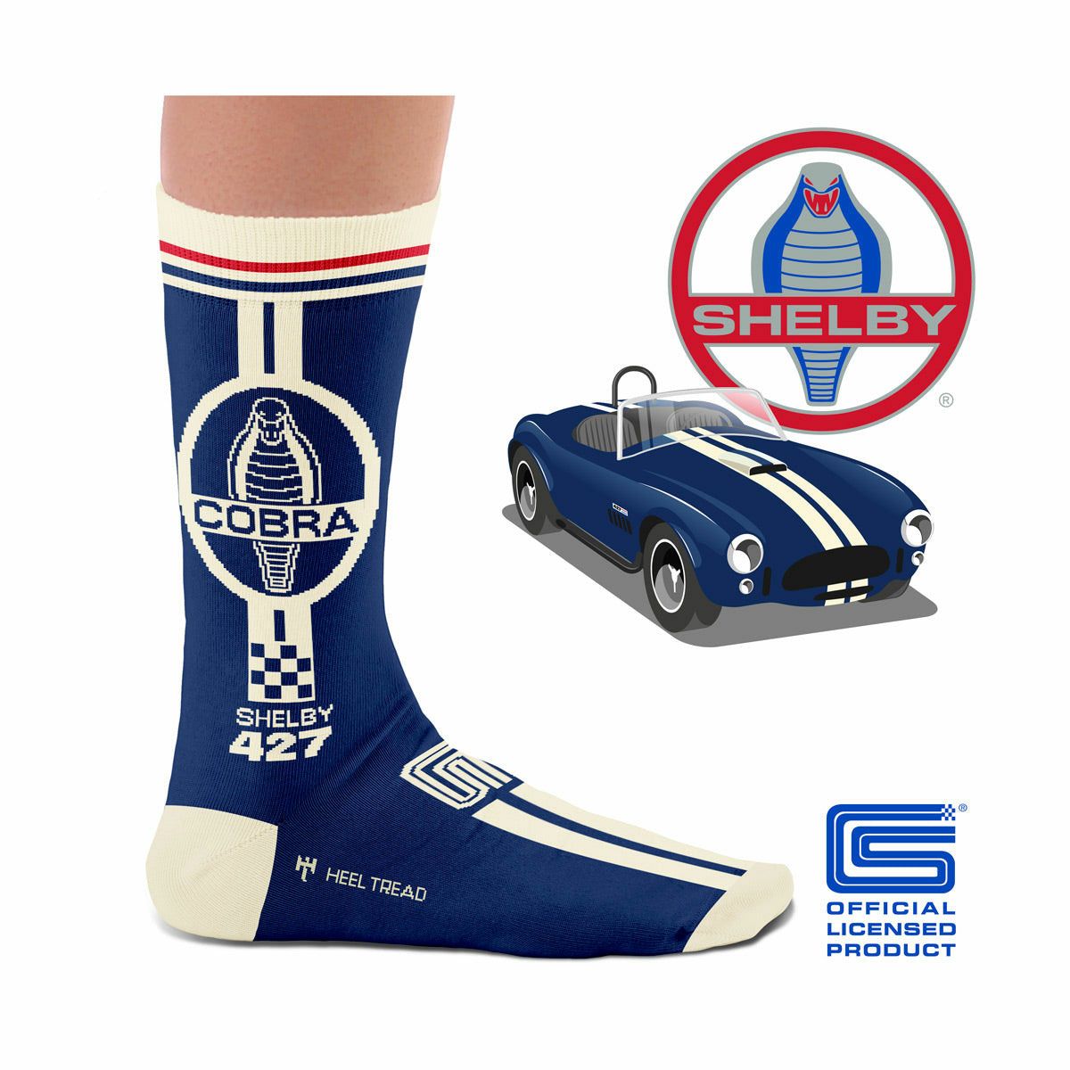 HEEL TREAD｜シェルビーコブラ 427 ソックス｜