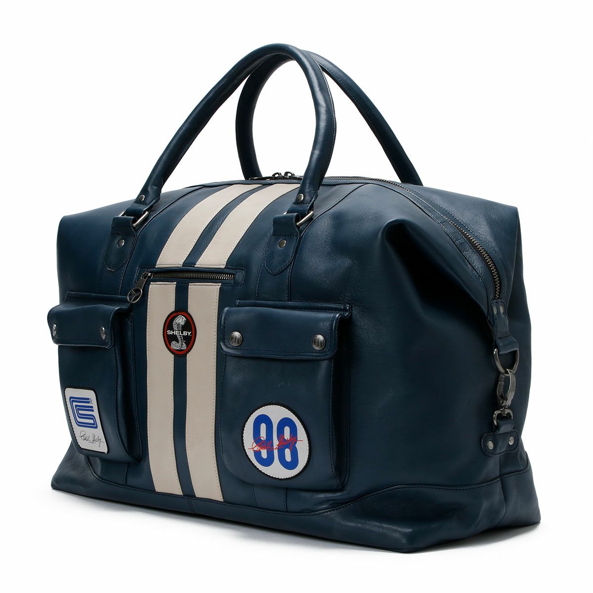 CLASSIC LEGEND MOTORS｜GT500 レザー バッグ 72H｜ボストンバッグ｜ロイヤルブルー