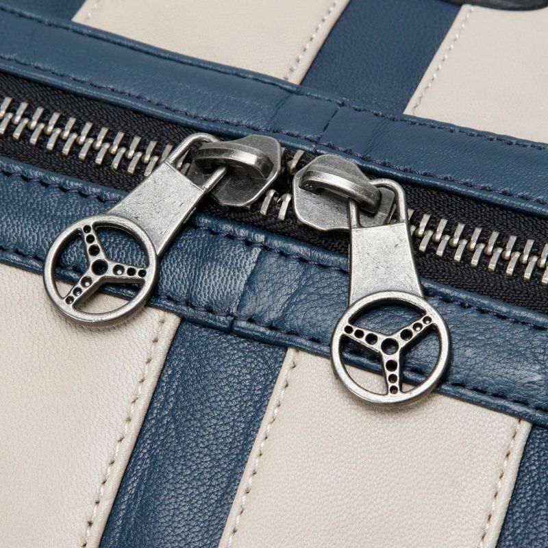 CLASSIC LEGEND MOTORS｜GT500 レザー バッグ 72H｜ボストンバッグ｜ロイヤルブルー