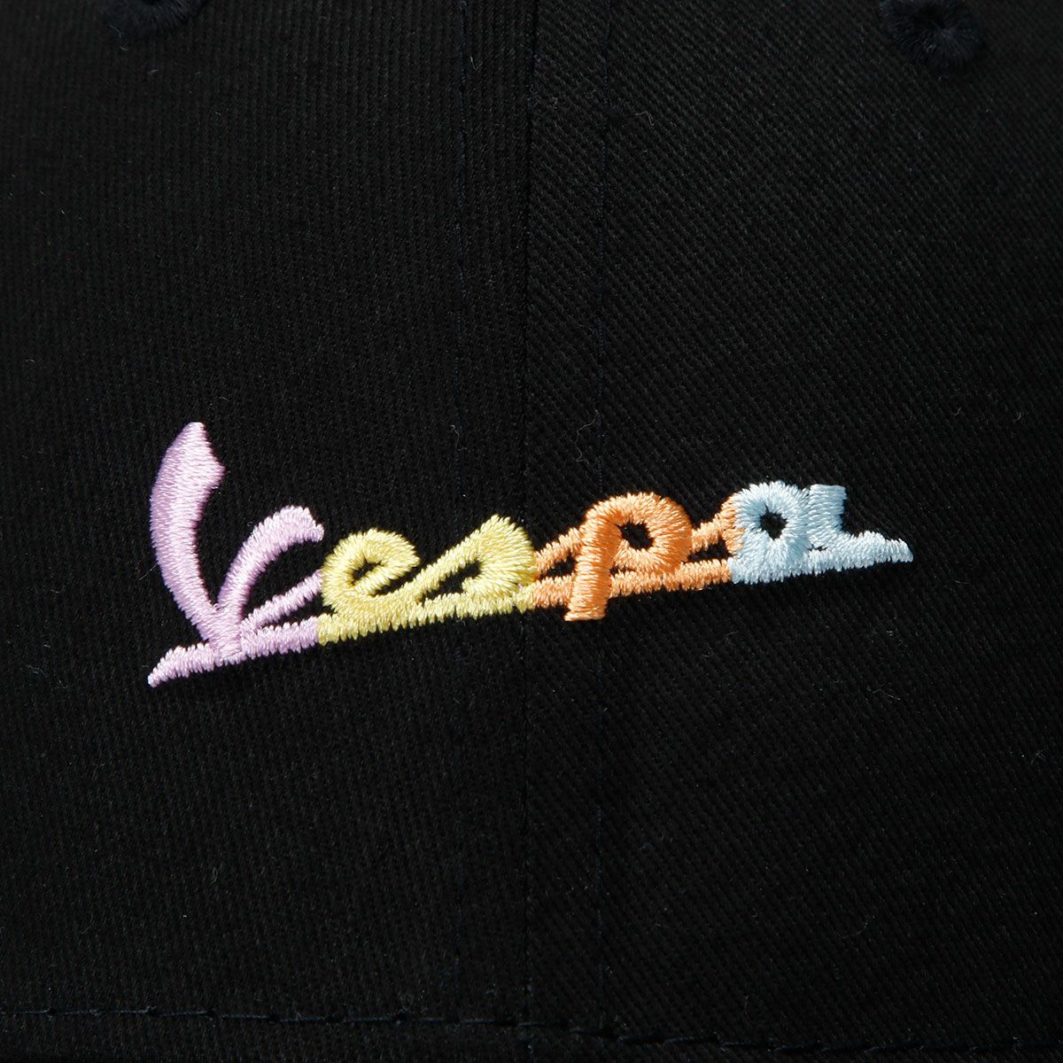 VESPA｜ベスパ NewEra 9FORTY マルチカラー ロゴ キャップ｜帽子｜ブラック