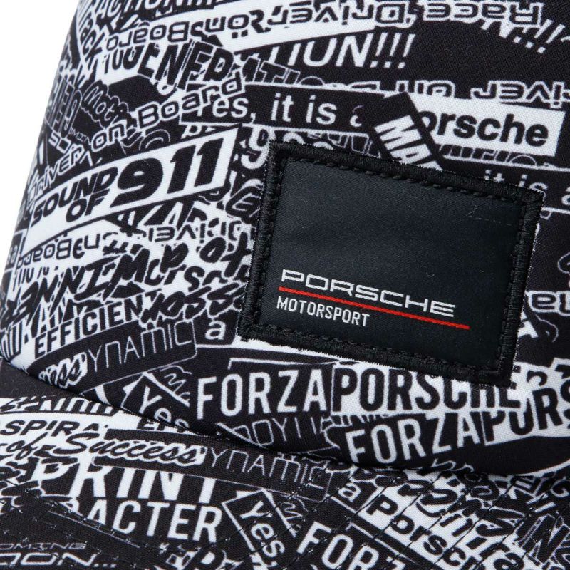 PORSCHE｜ポルシェ FW ステートメント トラッカー キャップ｜帽子｜ブラック