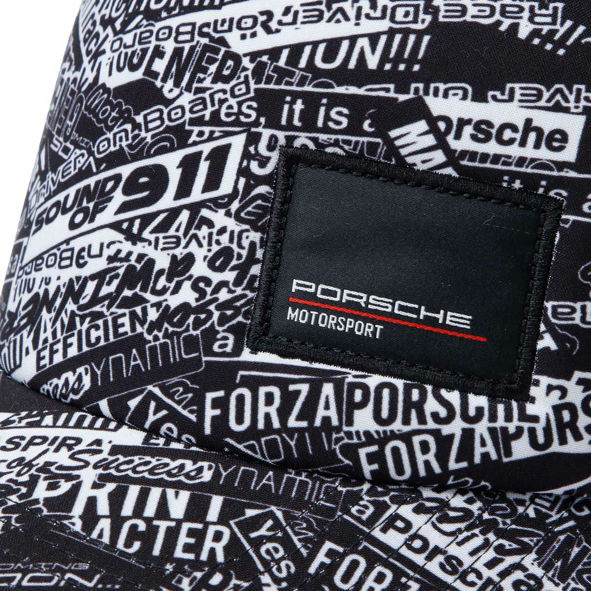 PORSCHE｜ポルシェ FW ステートメント トラッカー キャップ｜帽子｜ブラック