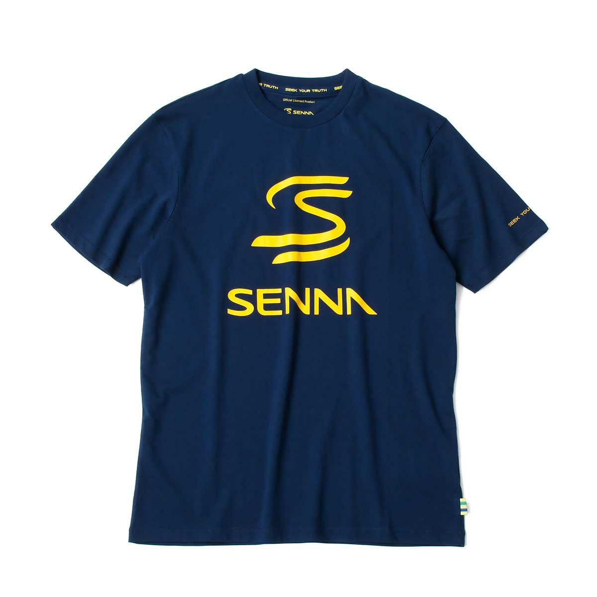 AyrtonSenna｜アイルトン・セナ ロゴ Tシャツ｜ネイビー