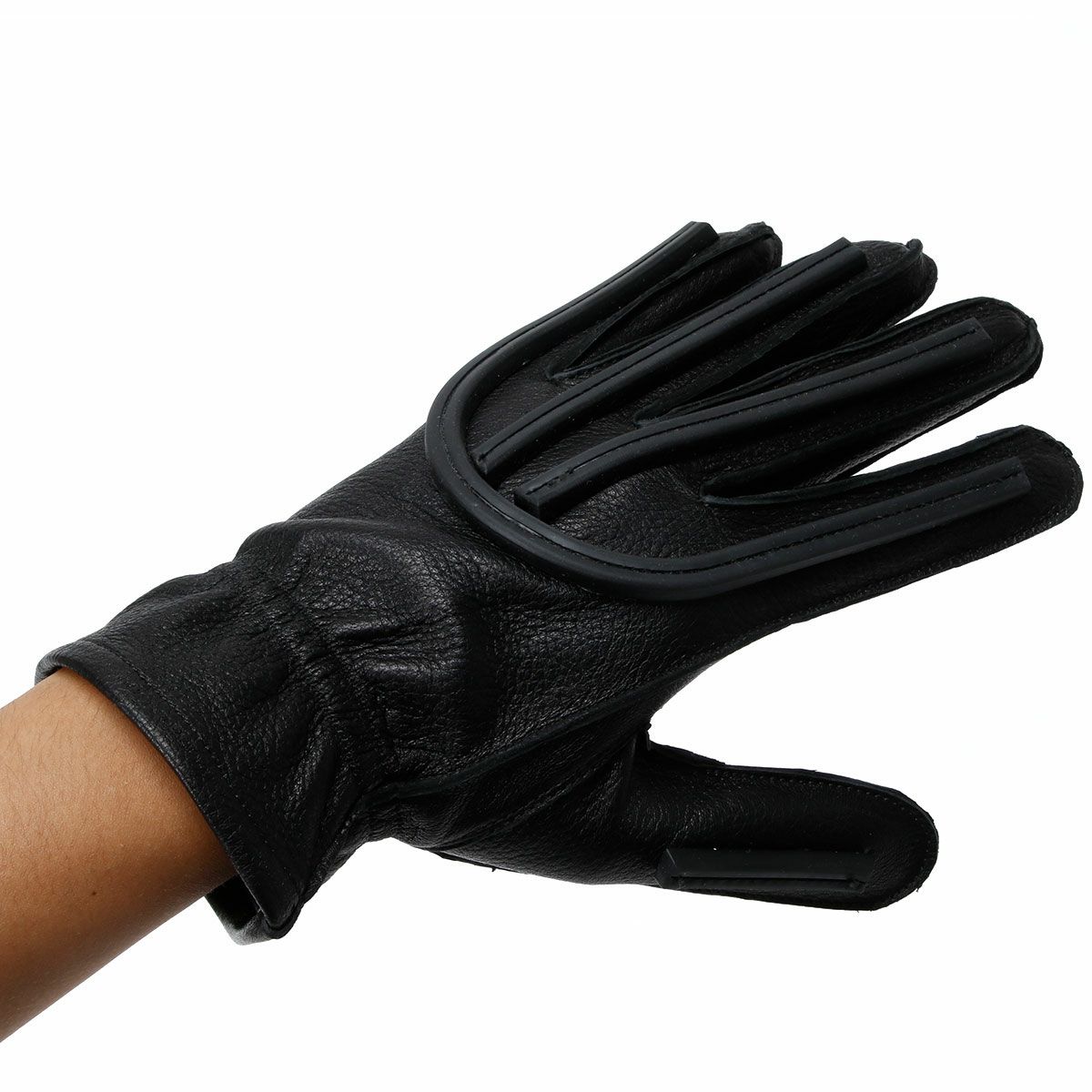 El Solitario｜スパークプラグ ディアスキン グローブ｜3シーズン｜ブラック｜モデル着用