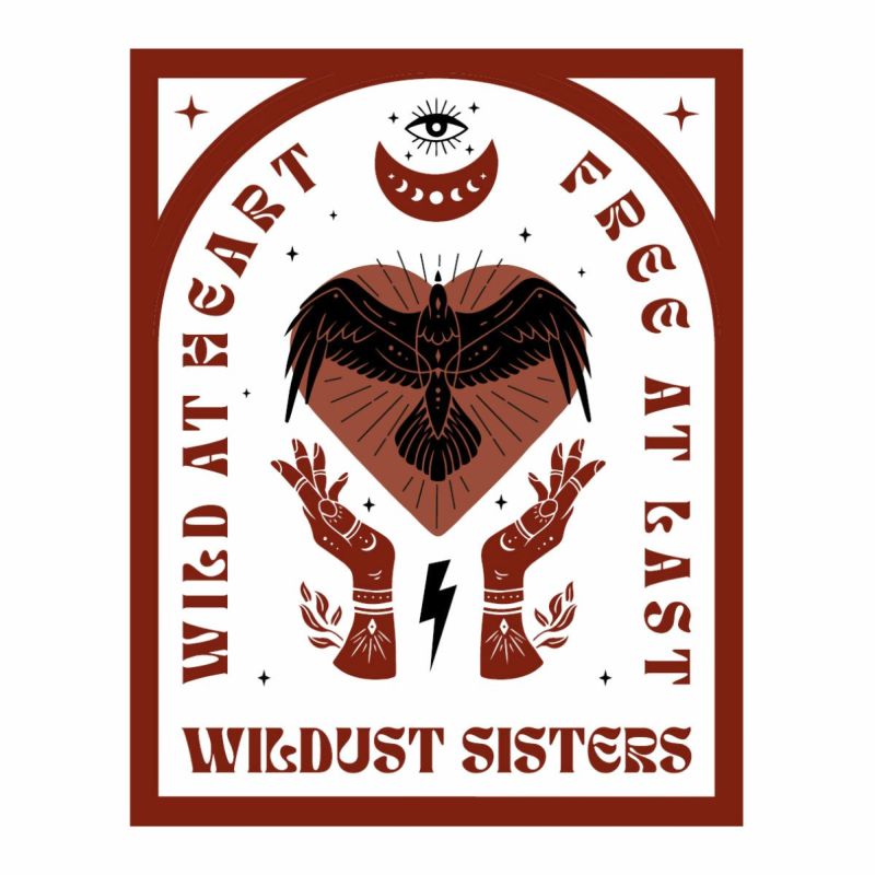 WILDUST｜ワイルド ハート Tシャツ｜エクリュ｜モデル着用