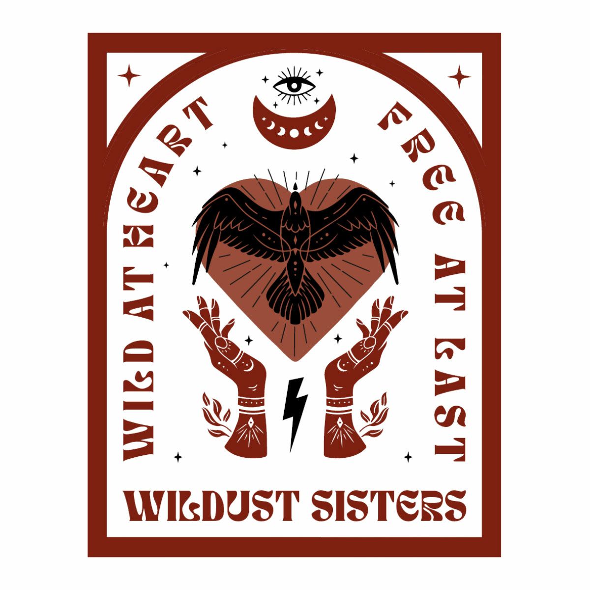 WILDUST｜ワイルド ハート Tシャツ｜エクリュ｜モデル着用