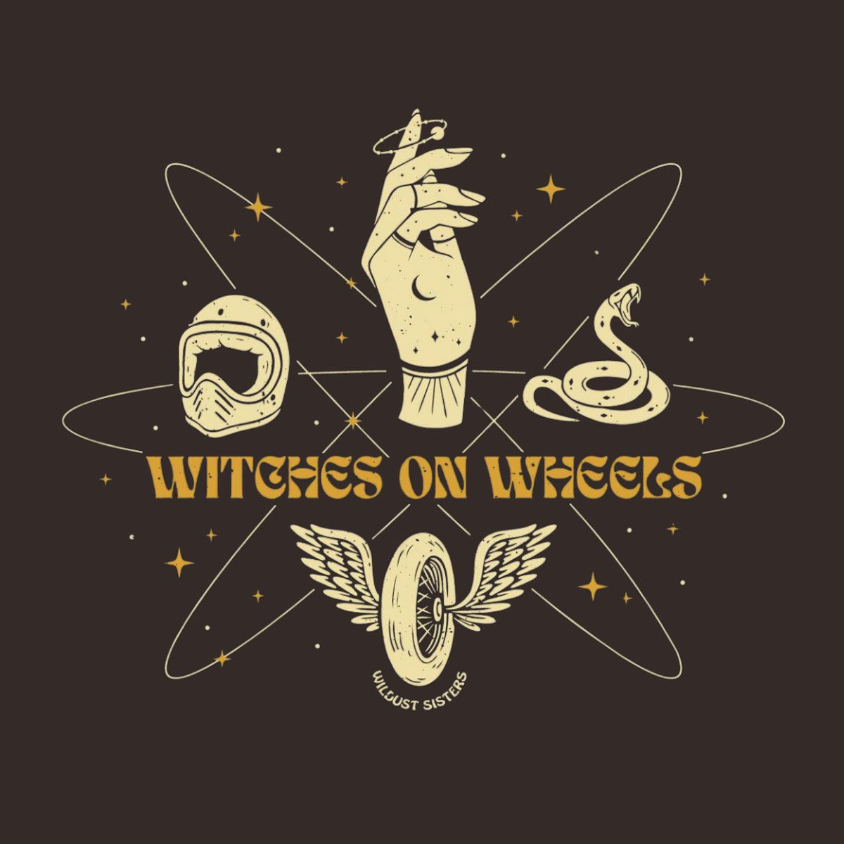 WILDUST｜ウイッチ Tシャツ｜ブラック｜