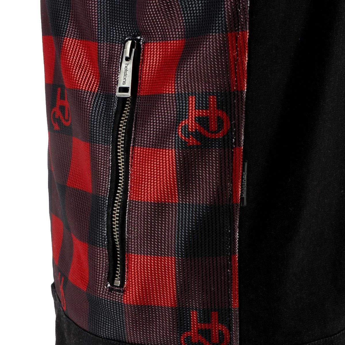 helstons｜ジェネシス エア メッシュ ジャケット レディ｜メッシュ｜ブラック×レッド