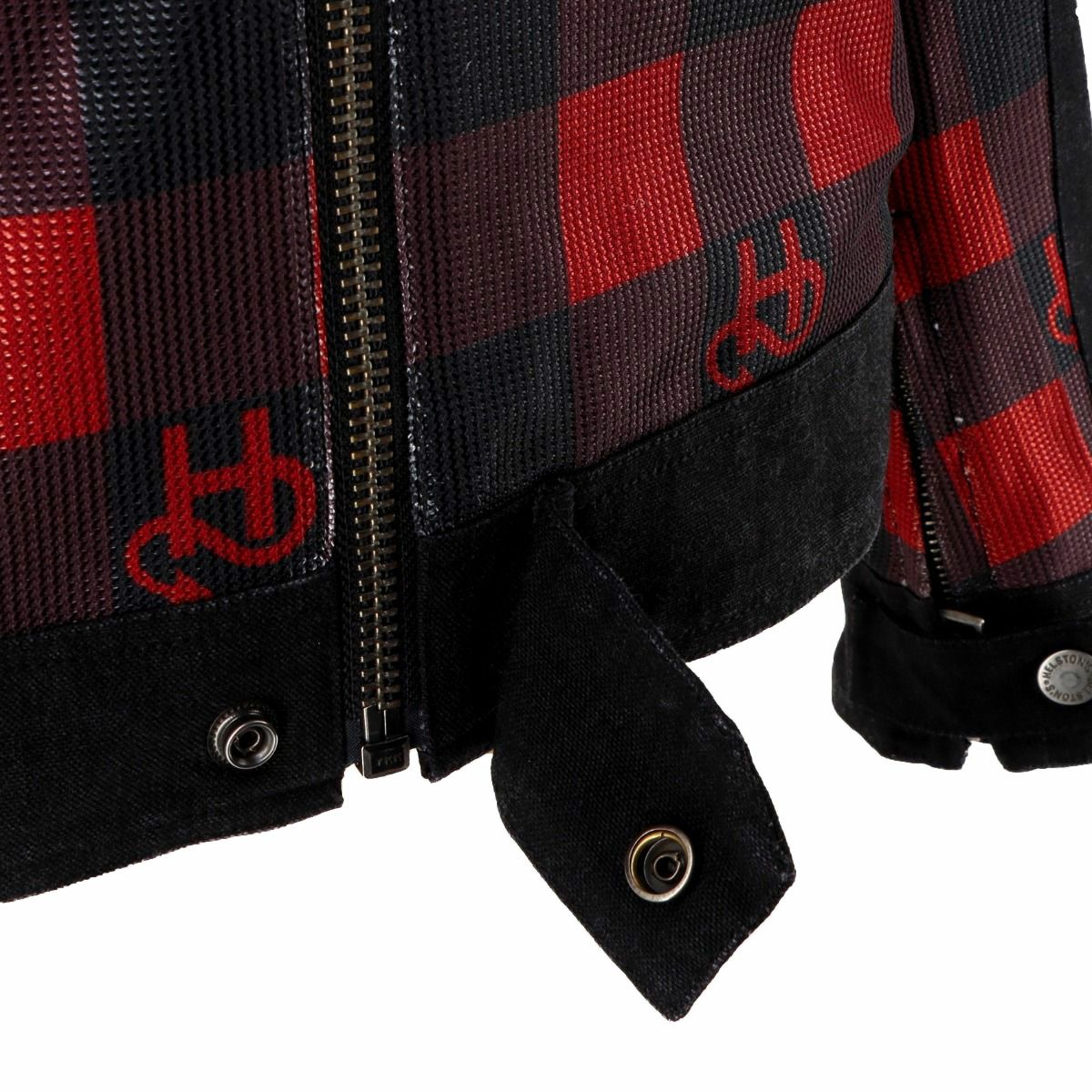 helstons｜ジェネシス エア メッシュ ジャケット レディ｜メッシュ｜ブラック×レッド