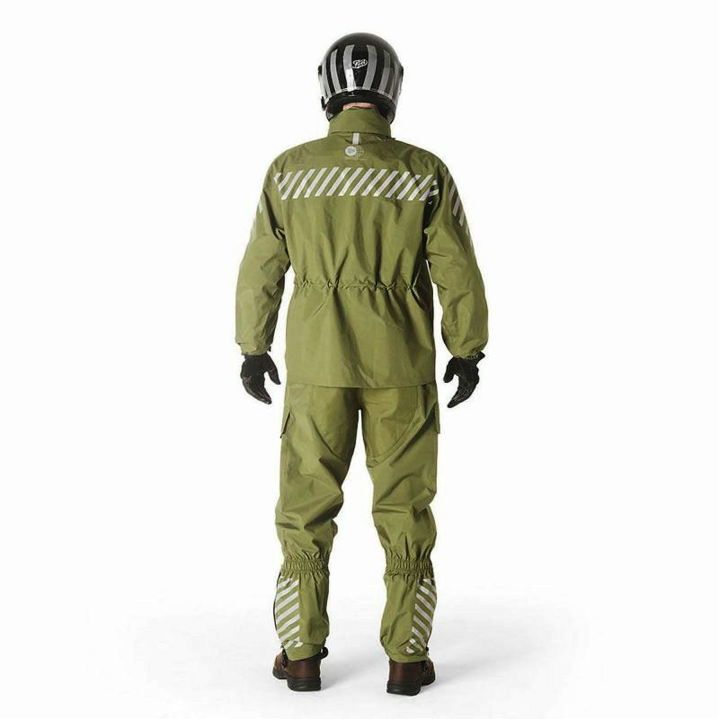 Fuel Motorcycles｜レイナースーツ｜レインウェア｜カーキ｜着用