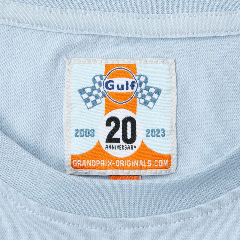 GULF｜ガルフ NEW レーシング オイル Tシャツ｜ガルフブルー