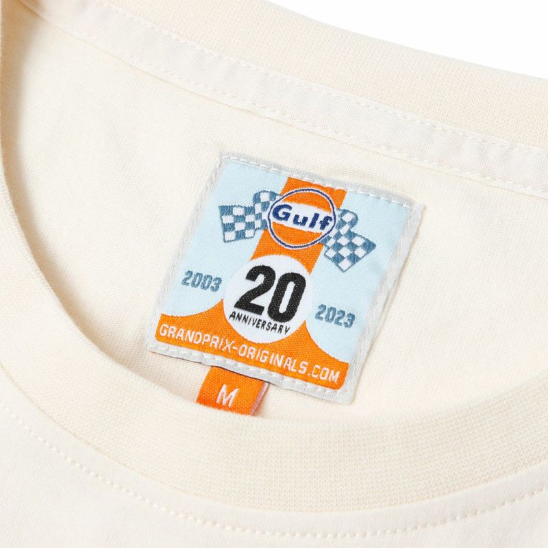 GULF｜ガルフ NEW レーシング オイル Tシャツ｜クリーム