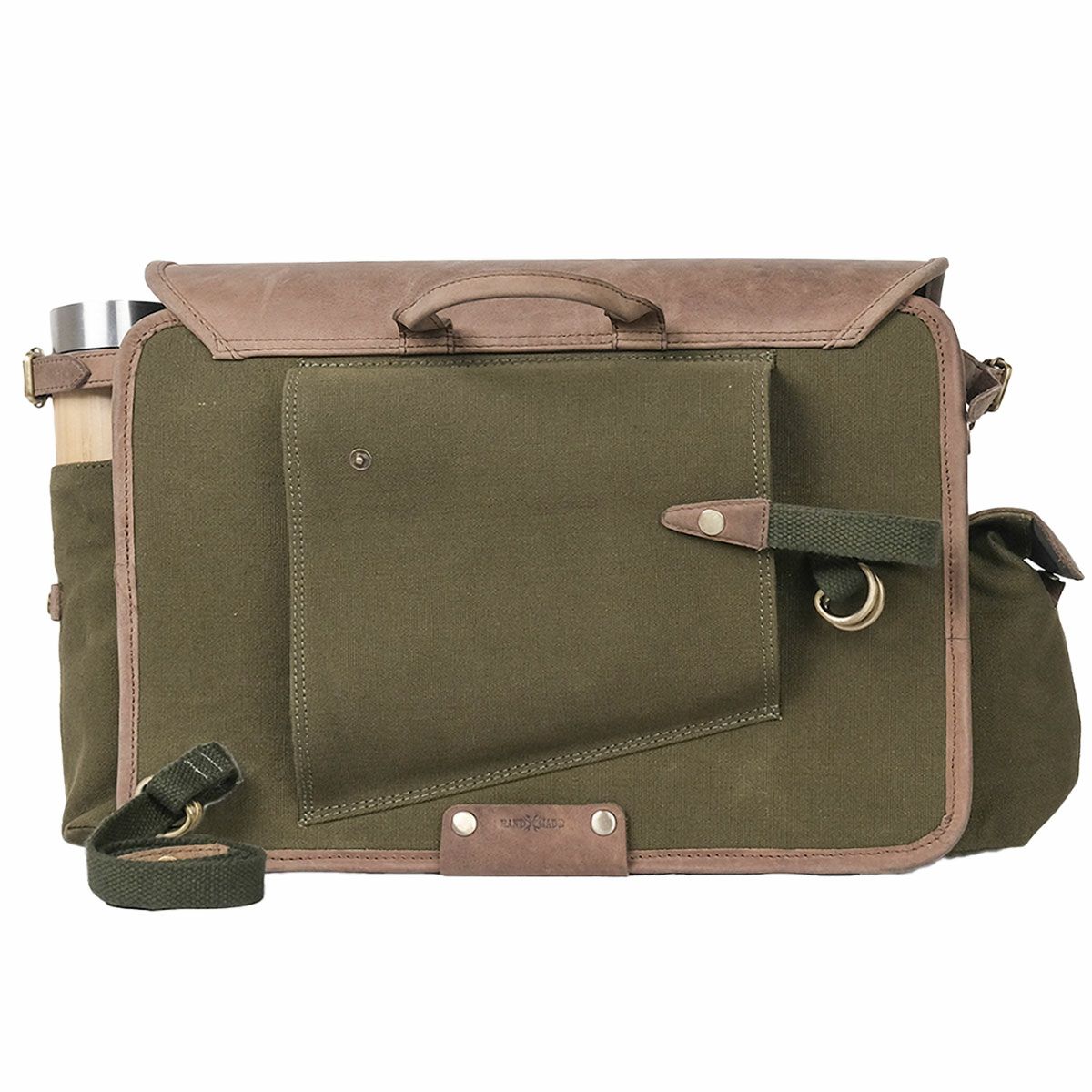 Trip Machine｜エクスペディション サドルバッグ （左右ペア）｜サイドバッグ｜グリーン×タバコ