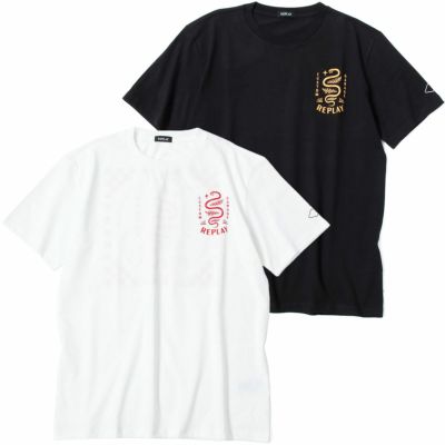 Replay｜カスタムガレージ スネーク プリント Ｔシャツ｜
