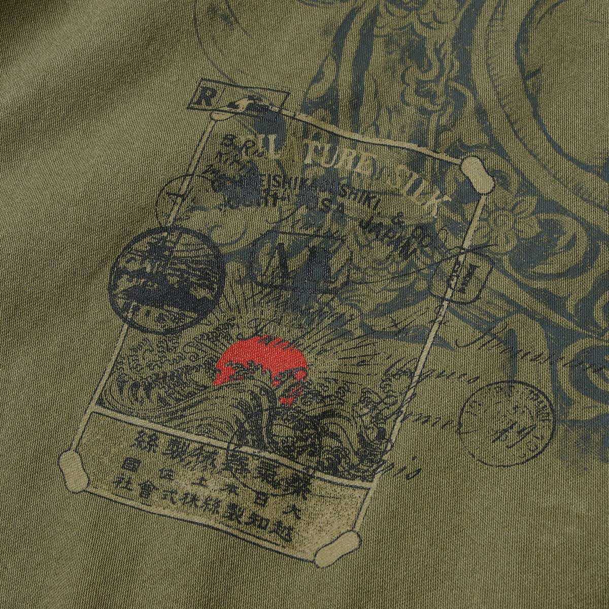 Replay｜プリント＆パッチ オーバーシャツ｜ライトミリタリー