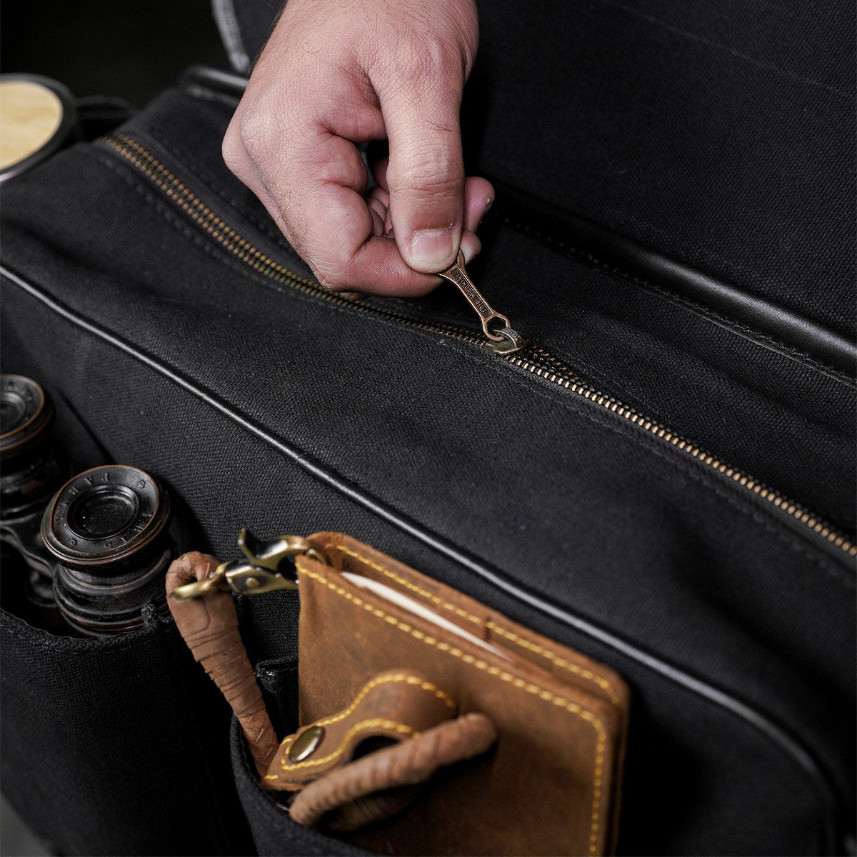 Trip Machine｜エクスペディション サドルバッグ｜サイドバッグ｜ブラック｜使用イメージ