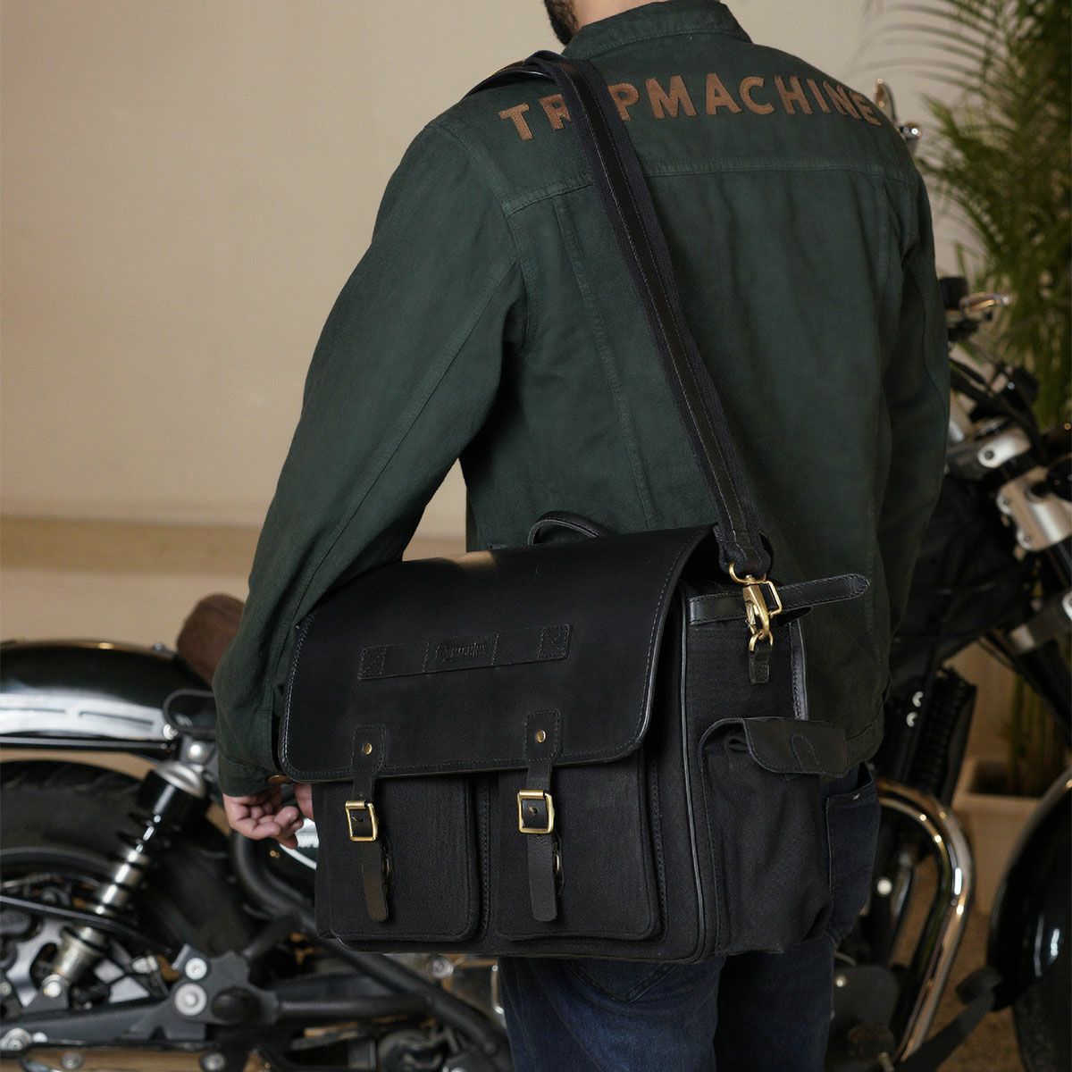 Trip Machine｜エクスペディション サドルバッグ｜サイドバッグ｜ブラック｜使用イメージ