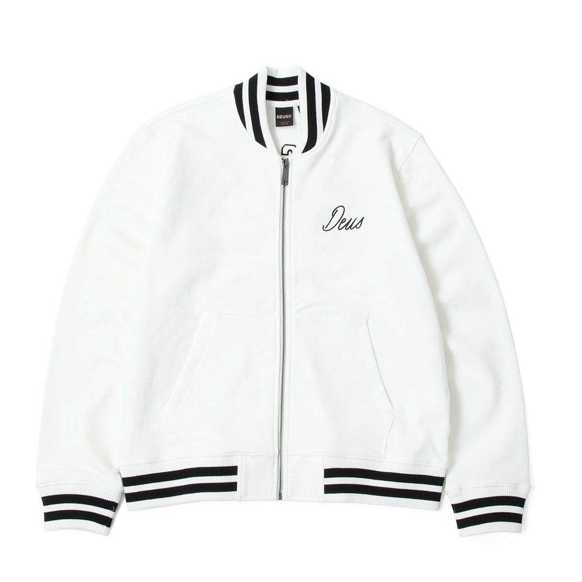 Deus Ex Machina｜パトロン フリース ボンバー ジャケット｜ファブリック｜ヴィンテージホワイト