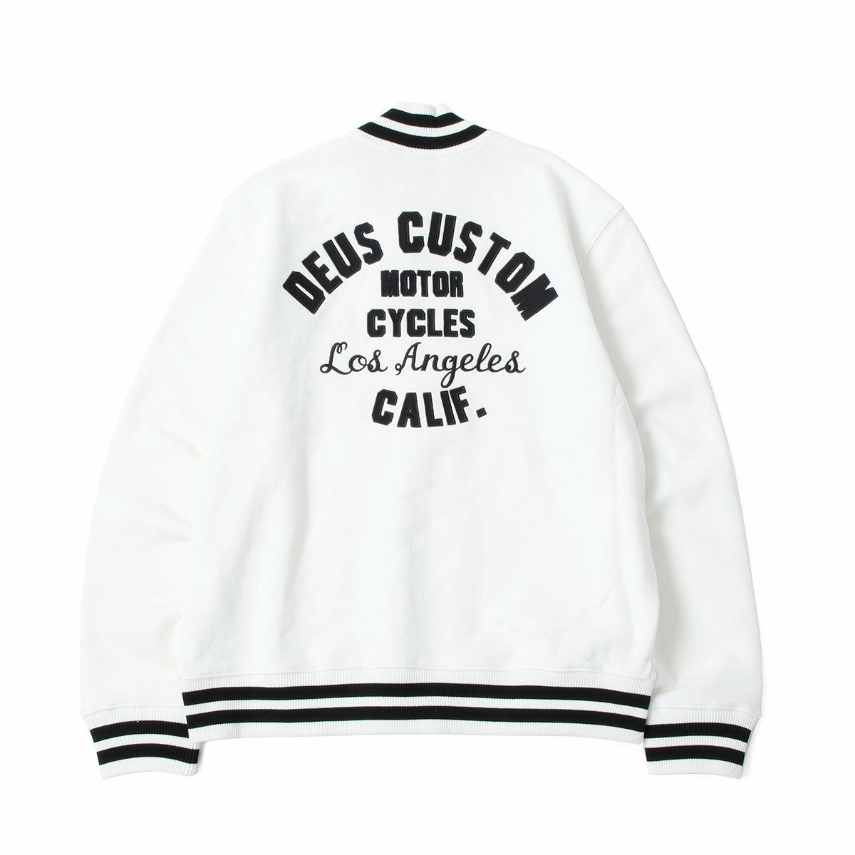 Deus Ex Machina｜パトロン フリース ボンバー ジャケット｜ファブリック｜ヴィンテージホワイト