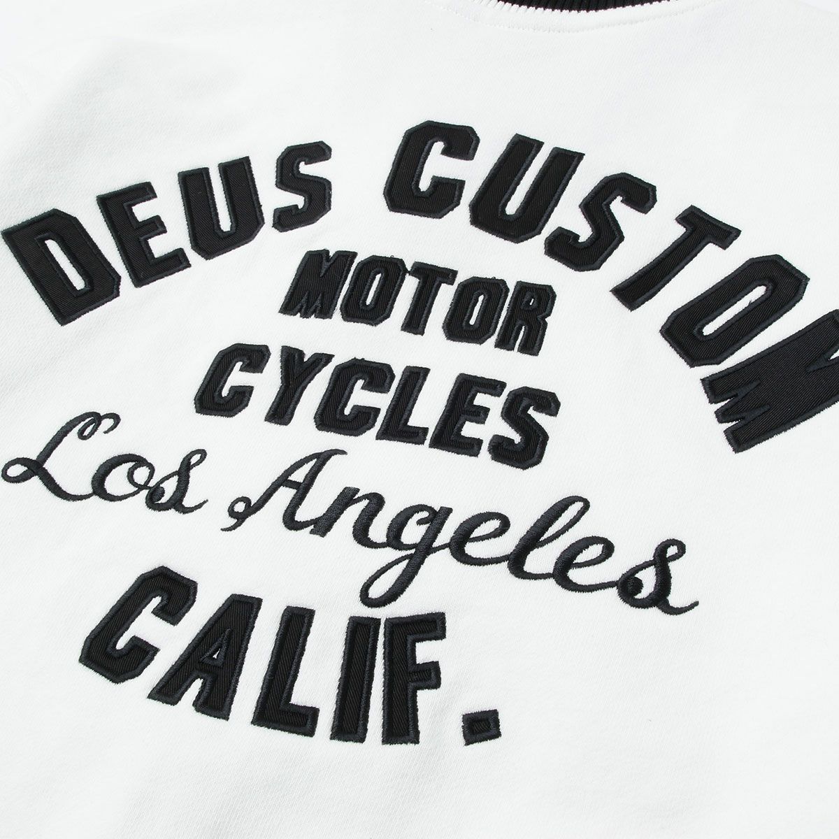 Deus Ex Machina｜パトロン フリース ボンバー ジャケット｜ファブリック｜ヴィンテージホワイト