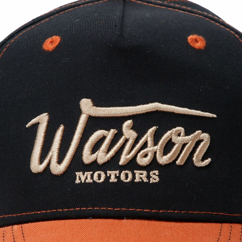 Warson Motors｜ベーシック キャップ｜帽子｜ブラック×ブラウン