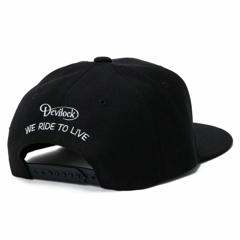 ハンバーグ師匠 x DEVILOCK｜HAMBURG CAP｜帽子｜ブラック×ホワイト